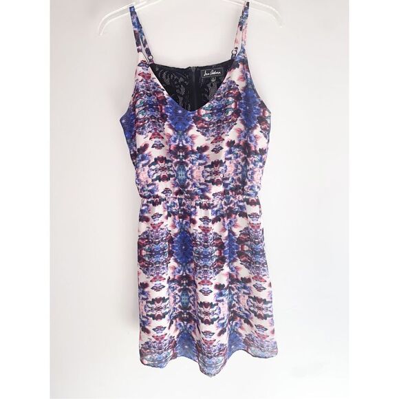 Sam Edelman Babydoll High Low Tank Slip Dress Lace Y2K Fairy Wimsigoth Small - Picture 1 of 15